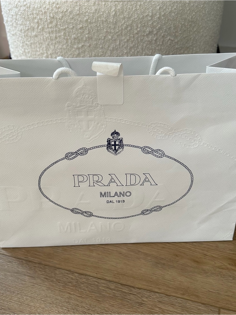 Prada Paper Shopping Bag